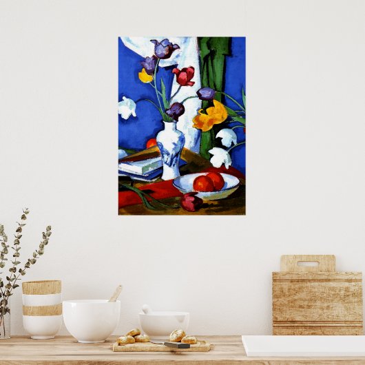Peploe - Tulpen en vruchten Poster (Keuken)