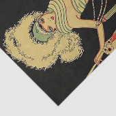 “Peplum Kostuum” 1926 Tijdschriftomslag door J Car Tissuepapier (Detail)