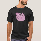 Peppa Pig Happy Daddy Pig Big Face Premium T-shirt (Voorkant)