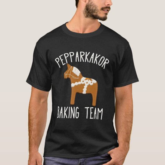 Pepparkakor Baking Team Zweedse kerstkoekjes T-shirt (Voorkant)