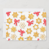 Pepparkakor-kerstfoto Feestdagenkaart (Achterkant)