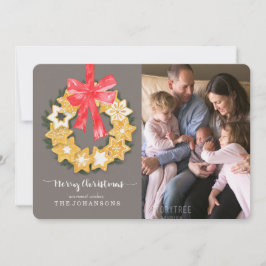 Pepparkakor-kerstfoto Feestdagenkaart