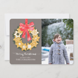 Pepparkakor-kerstfoto Feestdagenkaart