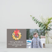 Pepparkakor Kerstfoto Feestdagenkaart (Staand voorkant)