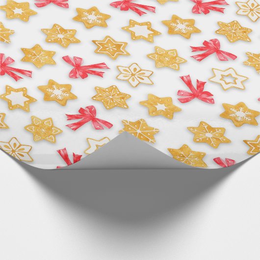Pepparkakor Kerstmis Cadeaupapier (Hoek)