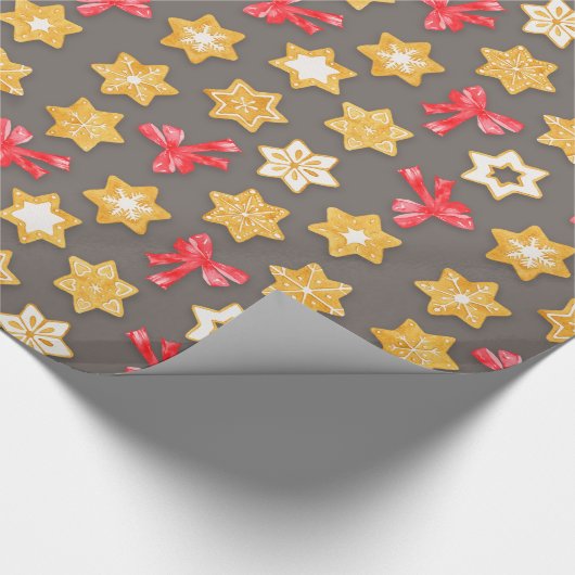 Pepparkakor Kerstmis Cadeaupapier (Hoek)