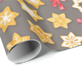 Pepparkakor Kerstmis Cadeaupapier (Rol Hoek)