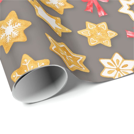 Pepparkakor Kerstmis Cadeaupapier (Rol Hoek)