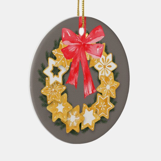 Pepparkakor Kerstmis Keramisch Ornament (Rechts)