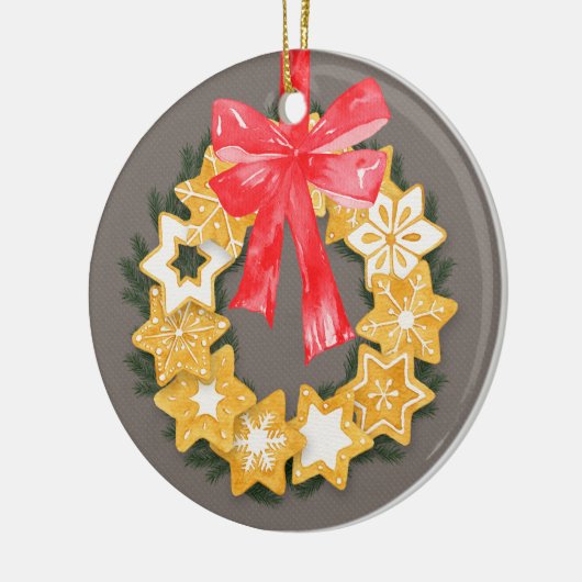 Pepparkakor Kerstmis Keramisch Ornament (Links)