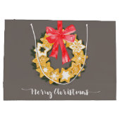 Pepparkakor Kerstmis Large Cadeautasje (Achterkant)