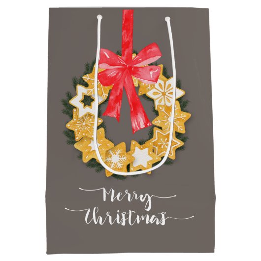 Pepparkakor Kerstmis Medium Cadeauzakje (Achterkant)