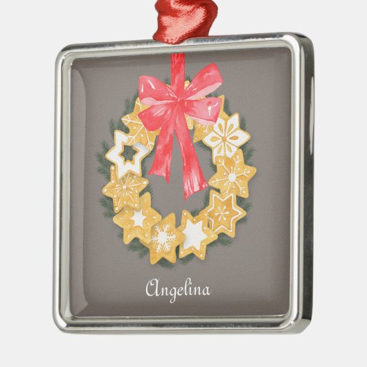 Pepparkakor Kerstmis Metalen Ornament (Links)