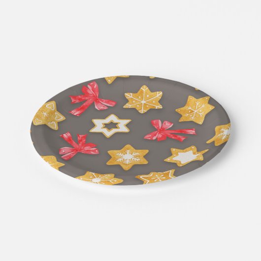 Pepparkakor Kerstmis Papieren Bordje (Gekanteld)