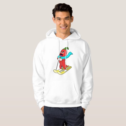 Pepper as Skier Hoodie (Voorkant volledig)