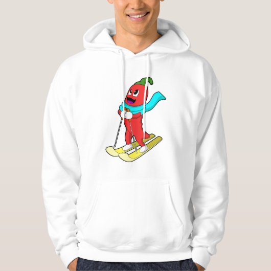Pepper as Skier Hoodie (Voorkant)