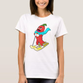 Pepper as Skier T-shirt (Voorkant)