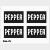 Pepper Costume - Paar Salt and Pepper Costuum Rechthoekige Sticker (Vel)