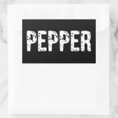Pepper Costume - Paar Salt and Pepper Costuum Rechthoekige Sticker (Tas)