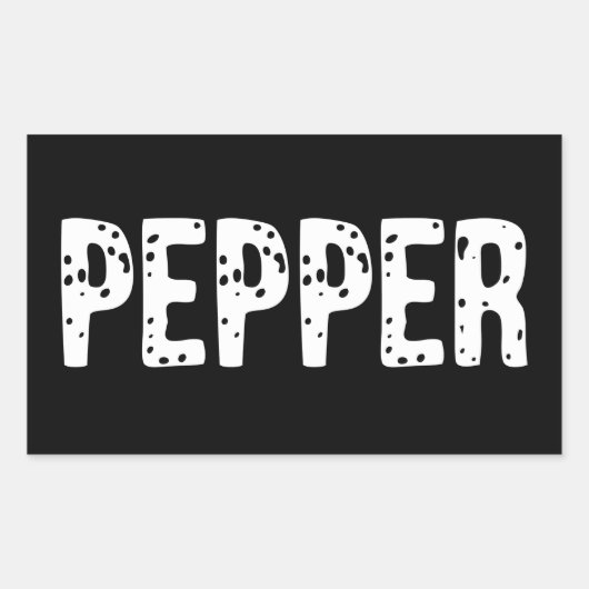 Pepper Costume - Paar Salt and Pepper Costuum Rechthoekige Sticker (Voorkant)