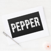 Pepper Costume - Paar Salt and Pepper Costuum Rechthoekige Sticker (Envelop)