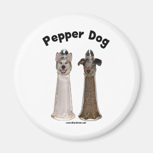 Pepper Dog en Salty Dog Magneet