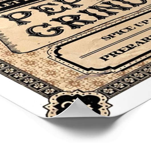 Pepper Grinder Alice Madness Retourneert Poster (Hoek)