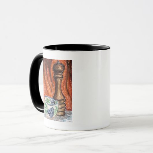 Pepper Grinder en Toscaanse Bowl Mok (Voorkant links)