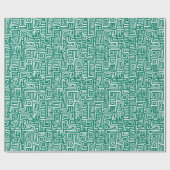 Pepper Groene boho Afrikaanse visioenen patroon Cadeaupapier (Vlak)