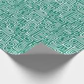 Pepper Groene boho Afrikaanse visioenen patroon Cadeaupapier (Hoek)