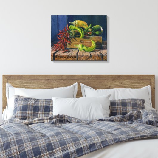 "Pepper Harvest" Canvas Afdruk (Insitu (Slaapkamer))