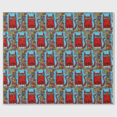 Pepper het kattenwrapppapier cadeaupapier (Vlak)