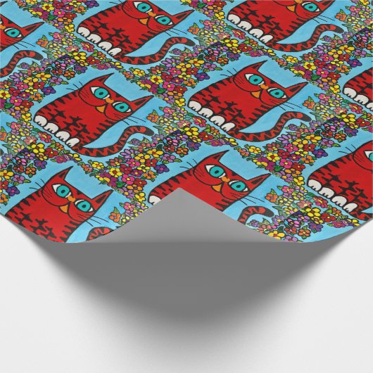 Pepper het kattenwrapppapier cadeaupapier (Hoek)