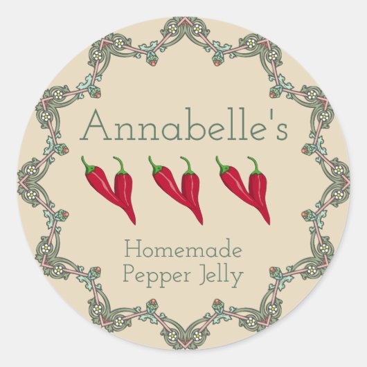 Pepper Jelly Label (Voorkant)