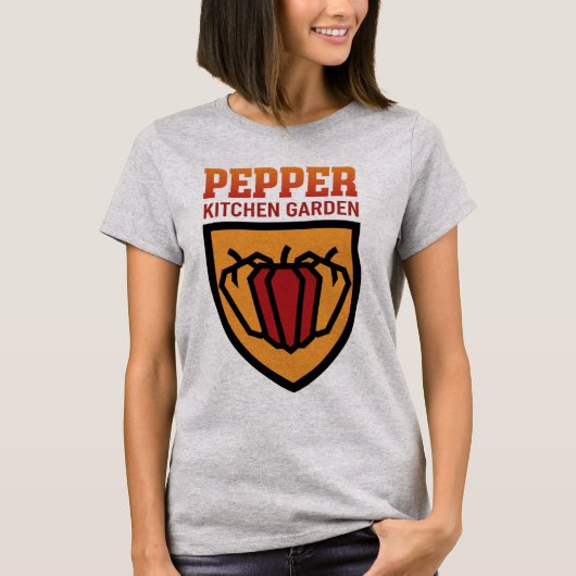 Pepper Kitchen Garden Hot Sauce Liefhebber Grafisc T-shirt (Voorkant)