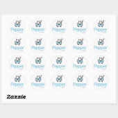 Pepper Linux Ronde Sticker (Vel)