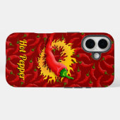 Pepper met Flame iPhone Case (Achterkant (horizontaal))