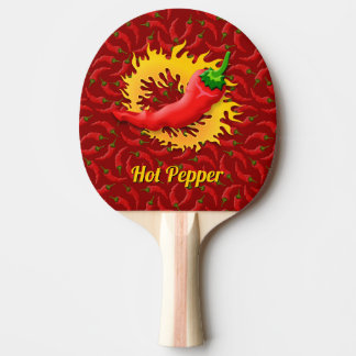 Pepper met Flame Ping-Pong Paddle Tafeltennisbatje