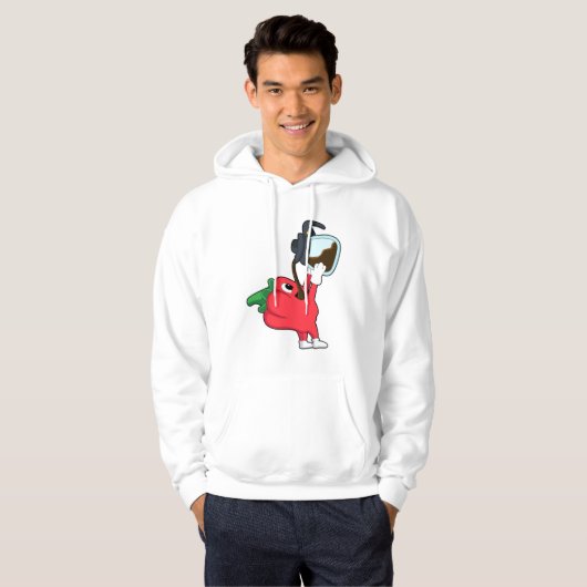Pepper met koffie hoodie (Voorkant volledig)