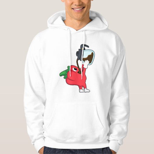 Pepper met koffie hoodie (Voorkant)