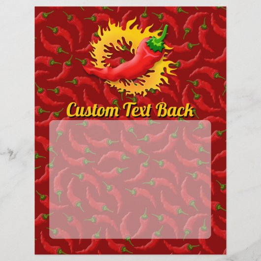 Pepper met vlam-brochure flyer (Achterkant)