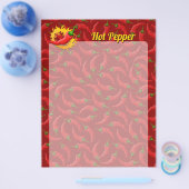 Pepper met vlam-brochure flyer (Enkel)