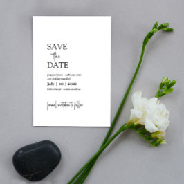 Pepper · Moderne minimalist Bewaar de datum · Eenv Save The Date