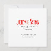 Pepper oppies Sla de rode datum op Save The Date (Achterkant)