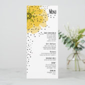 Pepper Poppies Inwendige Menu geel (Staand voorkant)