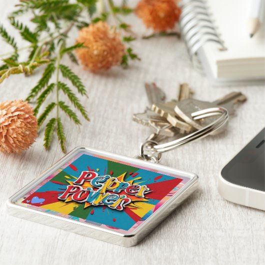 "Pepper Power" Sleutelhanger (Zijkant)