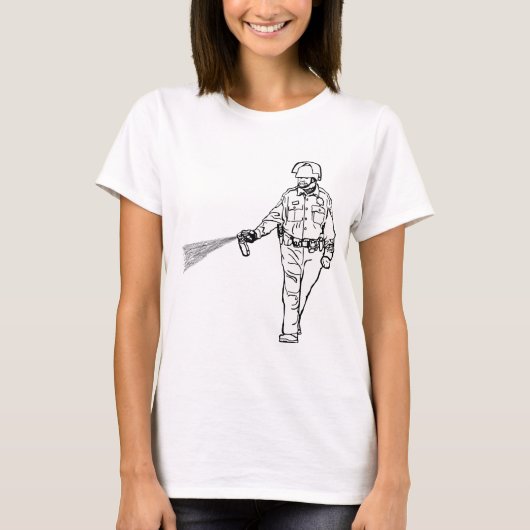 Pepper Spray Cop T-shirt (Voorkant)