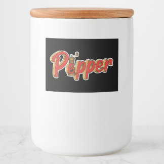 Pepper, Sticker voor voedselcontainer, door Natash