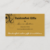 Pepper Swirl Business Card-sjabloon Visitekaartje (Achterkant)