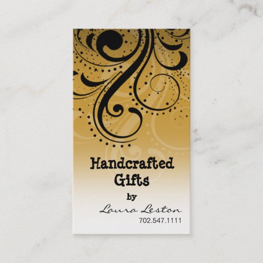 Pepper Swirl Business Card-sjabloon Visitekaartje (Voorkant)